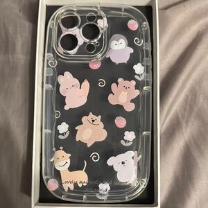 Cute Animal Clear Phone Case